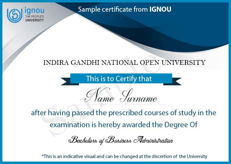 IGNOU Certificate